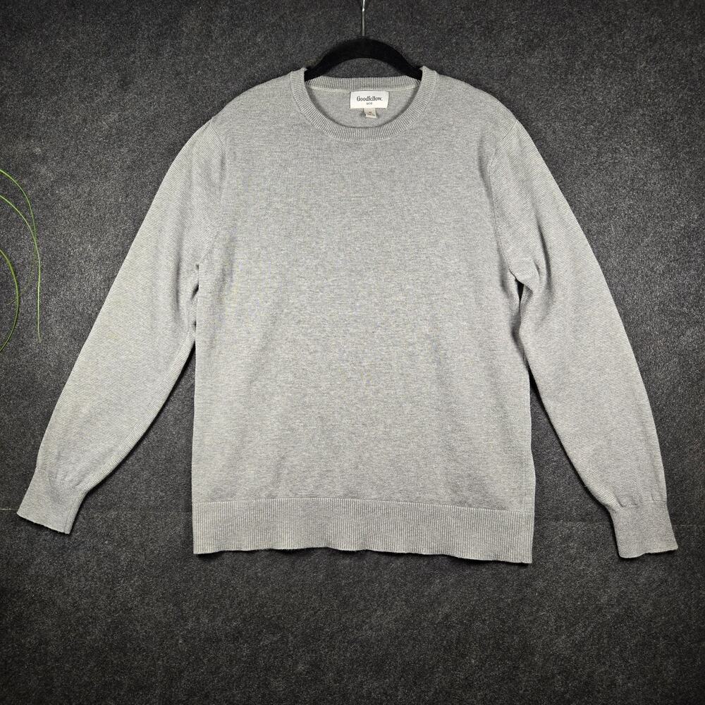 Goodfellow Sweater Masc M Gray Heather Crewneck Normcore Grandpacore